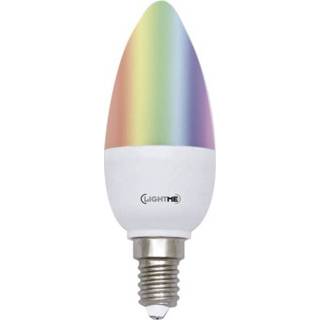 👉 Ledlamp LightMe LED-lamp E14 Kaars 5 W = 25 RGBW Energielabel: A Colorchanging, Dimbaar, Incl. afstandsbediening 1 stuks 4020856851911