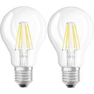 👉 Ledlamp a++ OSRAM LED-lamp E27 Peer 7 W = 60 Warmwit Energielabel: Filament / Retro-LED 2 stuks 4052899972018
