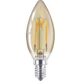 👉 Ledlamp goud a+ Philips Lighting LED-lamp E14 Kaars 2.3 W = 14 Energielabel: Filament / Retro-LED 1 stuks 8718696767450