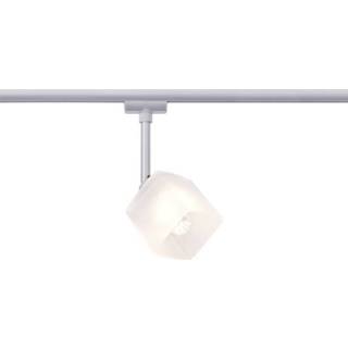 👉 Wit chroom metaal glas URail-systeem Light&Easy LED Spot Quad 1x 3,5W GU10 mat/wit 230V metaal/glas 4000870951187