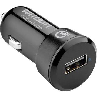👉 USB-oplader VOLTCRAFT CQCP-3000 (Auto, Vrachtwagenlader) Uitgangsstroom (max.) 3000 mA 1 x USB Qualcomm Quick Charge 3.0 4016139145211