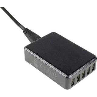 👉 Thuislader USB-oplader HN Power HNP40-5USB (Thuislader) Uitgangsstroom (max.) 8000 mA 5 x USB Gestabiliseerd 4024559367205