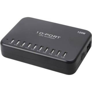 👉 Thuislader USB-laadstation LVSUN 120W Smart 10-Port LS-10U24F-AE (Thuislader) Uitgangsstroom (max.) 24000 mA 10 x USB 4260029481273