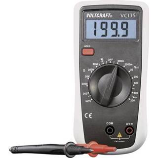 👉 Multimeter VOLTCRAFT VC135 Kalibratie: Fabrieksstandaard (zonder certificaat) CAT III 600 V Weergave (counts): 2000 4016138762457