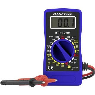 Multimeter Basetech BT-11 Digitaal Kalibratie conform: Fabrieksstandaard (zonder certificaat) CAT III 250 V Weergave (counts): 2000 4016139327747