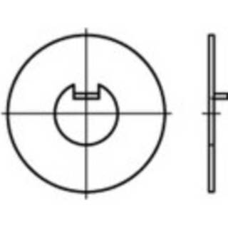 👉 Onderlegringen met binnenneus Binnendiameter: 100 mm DIN 462 Staal 10 stuks TOOLCRAFT 107435