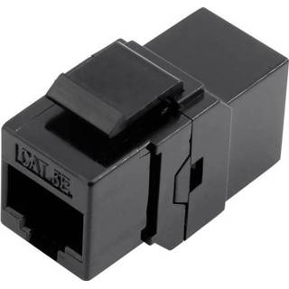 👉 Zwart RJ45 Dubbelkoppeling Adapter, recht 93013c1176 TRU COMPONENTS 1425900 1 stuks 4016139266923