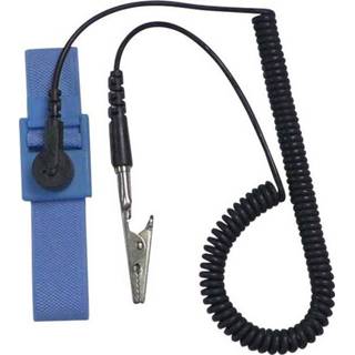 👉 Drukknop blauw zwart ESD-armband Lichtblauw, Incl. aardingskabel TRU COMPONENTS 9.52 mm (3/8) 4016139262840