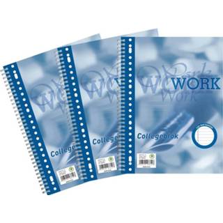 Work collegeblok, ft A4, gelijnd, 80 vel Work collegeblok, ft A4, gelijnd, 80 vel