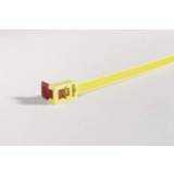 👉 Kabelbinder geel rood HellermannTyton 115-00001 SPEEDYTIE-PA66-YE-V1 750 mm Geel, Hersluitbaar, Met snelsluiting 5 stuks 4031026229478