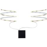 👉 Ledstrip wit Paulmann LED-strip complete set met batterijbox 6 V 80 cm Warm-wit 70701 4000870707012