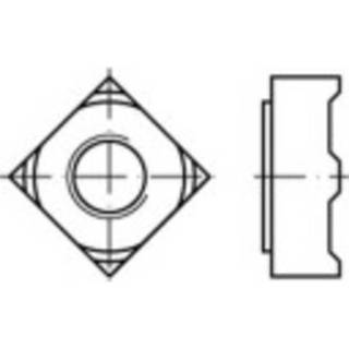 👉 Vierkantmoeren M12 DIN 928 Staal 500 stuks TOOLCRAFT 119089