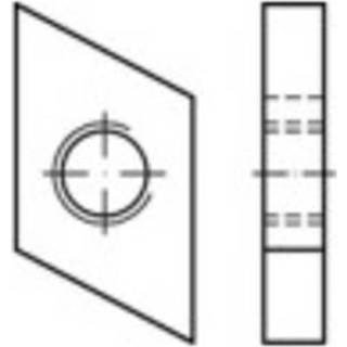 👉 Schroefplaten voor kopbouten M12 Staal galvanisch verzinkt 100 stuks TOOLCRAFT 161559