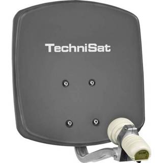👉 Antenne antraciet TechniSat satellietinstallatie - platte DigiDish 33 in met single-LNB satellietantenne 4019588333291