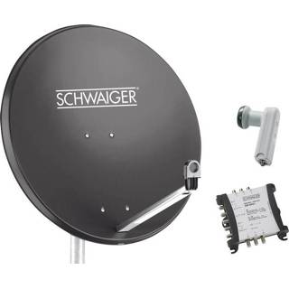 👉 Satellietset zonder receiver 6 Schwaiger SPI9961SET5 80 cm 4004005112986