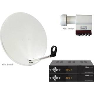 👉 AllVision SAH 4000/80 HD Satellietset met receiver Aantal gebruikers: 4 80 cm