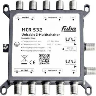 👉 Multiswitch Fuba MCR 532 Satelliet unicable 2 Ingangen (satelliet): 5 (4 / 1 terrestrisch) Aantal gebruikers: 32 4050414334815