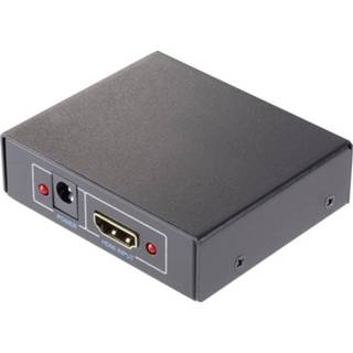 👉 Zwart HDMI-splitter 2 poorten SpeaKa Professional 419154 3D-weergave mogelijk 1920 x 1080 pix 4016138822212