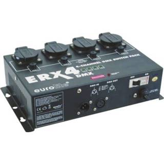Eurolite DMX switchpack 4-kanaals ERX-4 Eurolite ERX-4 DMX switchpack 4-kanaals 4026397325409