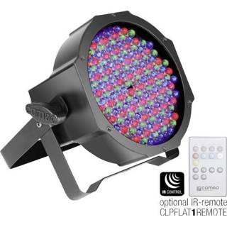 Zwart LED PAR-schijnwerper Cameo CLPFLAT1RGB10IR Aantal LEDs: 144 x 4049521164798