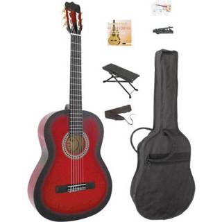 👉 MSA Musikinstrumente C24 Concertgitaarset 4/4 Redburst Incl. tas 4260002961150