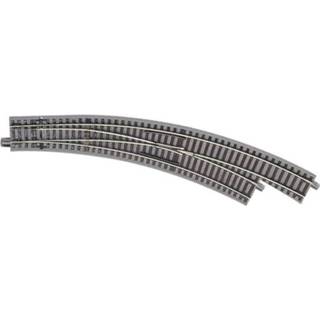 👉 H0 Roco GeoLine (met ballastbed) 61155 Gebogen wissel, Rechts 30 ° 434.5 mm 9005033611552