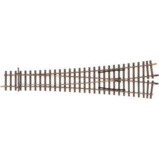 👉 H0 Tillig Elite rails 85381 Gebogen wissel, Symmetrisch 7.5 Â° 1739 mm 4012501853814