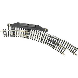 👉 N Fleischmann rails (zonder ballastbed) 22275 Gebogen wissel, Elektrisch, Rechts 42 Â° 194.6 mm, 228.2 mm 9005033222758