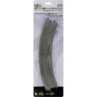 👉 N Kato Unitrack 7078115 Dubbelspoor, Gebogen 22.5 ° 381 mm, 414 mm 4007246781157
