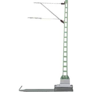 👉 H0 Märklin 074101 Bovenleidingmast C-rails (met ballastbed), K-rails (zonder ballastbed) 5 stuks 4001883741017