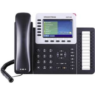 👉 Zwart zilver Grandstream GXP-2160 VoIP systeemtelefoon Zwart, 6947273701361