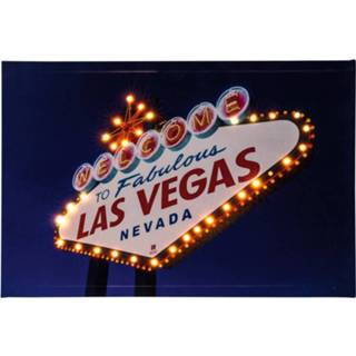 LED-schilderij Las Vegas LED Warm-wit Heitronic Las Vegas 34083 Bont