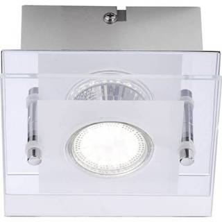 Plafondlamp chroom a+ LED GU10 3 W LeuchtenDirekt Stefan 11822-17 4043689915254