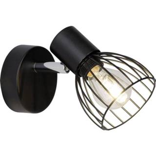 👉 Wandschijnwerper E14 Energielabel: Afhankelijk van de lamp 40 W LED Brilliant Blacky 62110/06 Zwart