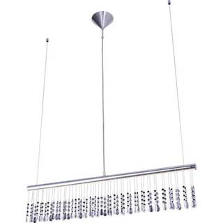 👉 LED-pendellamp 12 W Energielabel: LED (A++ - E) Warm-wit LeuchtenDirekt Ida 15037-17 Chroom