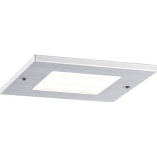 👉 Lichtnet wit aluminium LED-opbouwlamp werkt op het 14.1 W Warm-wit (geborsteld) Paulmann 93561 Set van 3 4000870935613