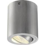 👉 Lichtnet wit aluminium LED-opbouwlamp werkt op het 6 W Warm-wit (geborsteld) SLV 113936 4024163142038