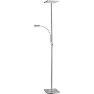 👉 Leeslamp wit staal LED plafond-vloerlamp met 26 W Warm-wit LeuchtenDirekt Hans 4043689946869