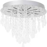 👉 Wit transparant chroom LED-plafondlamp 15 W Warm-wit Chroom, Brilliant Alica 4004353175657