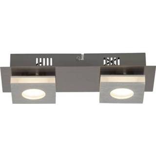 👉 Wit nikkel aluminium LED-plafondlamp 8 W Warm-wit Nikkel, Brilliant Transit G67429/21 4004353212543