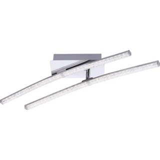 👉 Wit chroom LED-plafondlamp 10 W Warm-wit LeuchtenDirekt Simon 11290-17 4043689929237