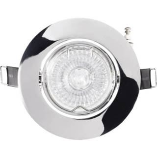 Basetech CT-3107 GU10 Inbouwring Energielabel: Afh. van lamp (A++ - E) Halogeen GU10 35 W Chroom