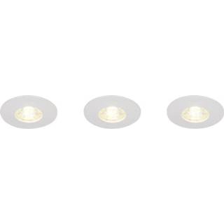 👉 Inbouwlamp wit LED-badkamer 12 W 230 V Warm-wit Brilliant Nodus G94680/05 Set van 3 4004353261725