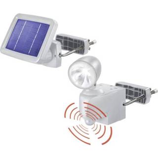 👉 Bewegingsmelder wit grijs Solarspot met Koud-wit Esotec 102410 Power Light 4260057860699