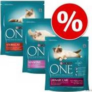👉 Katten voer 3 x 800 g Purina ONE Droogvoer in Gemengd Pakket Kattenvoer - Adult mix