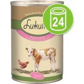 👉 Voordeelpakket Lukullus Junior 24 x 400 g - Kalkoenhart & Lam 4260077048787 4260077048794