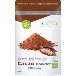👉 Gezondheid voedingssupplementen Biotona Cacao Powder Raw 5412360007431