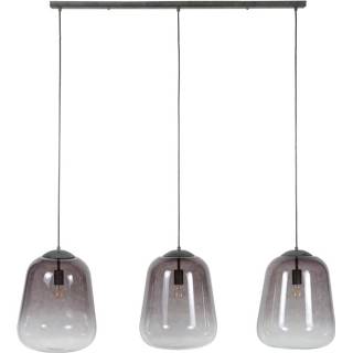 👉 Hanglamp active glas Santa Lisa 3-lichts verchroomd