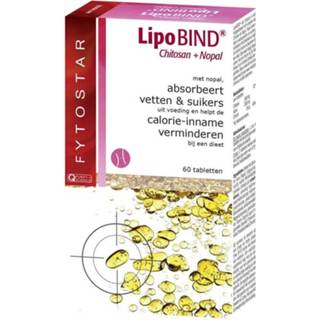 👉 Afvallen gezondheid Fytostar Lipobind Chitosan + Nopal Tabletten 120st 5400713752909
