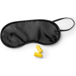 Slaapmasker met oordoppen zwart volwassenen Slaapmasker zwart volwassenen met oordoppen
